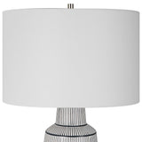 Breton Nautical Stripe Table Lamp - White by Uttermost - View 5