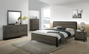 Ioana Antique Grey Finish Wood Bed Room Set, Queen Size Bed, Dresser, Mirror, Night Stand, Chest - sold by Home Elegance USA