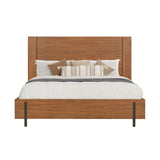 Lincoln King Panel Bed - Warm Walnut | Flexsteel