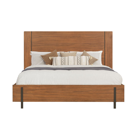 Lincoln King Panel Bed - Warm Walnut | Flexsteel