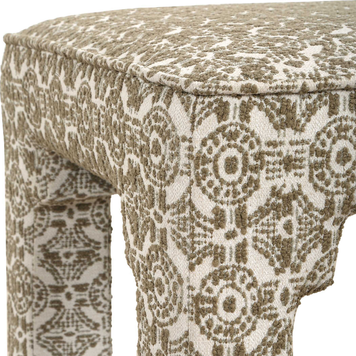 Satoria Upholstered Small Bench - Green by Uttermost - View 5