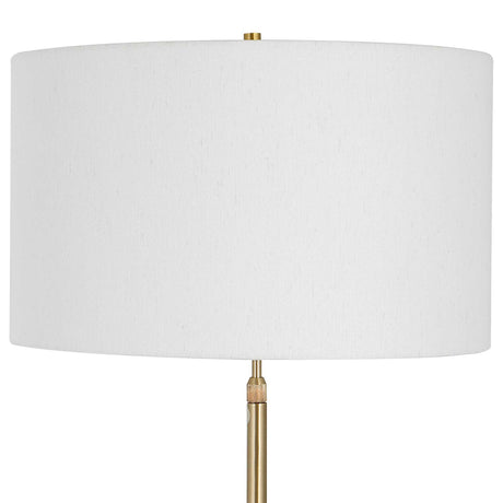 Prominence Brass Floor Lamp - Yellow by Uttermost - View 6