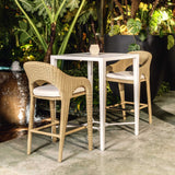 Montellano Outdoor Bar Table - White by Uttermost - View 3