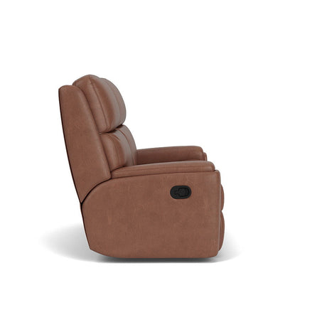 Rio Transitional Leather Reclining Loveseat | Flexsteel