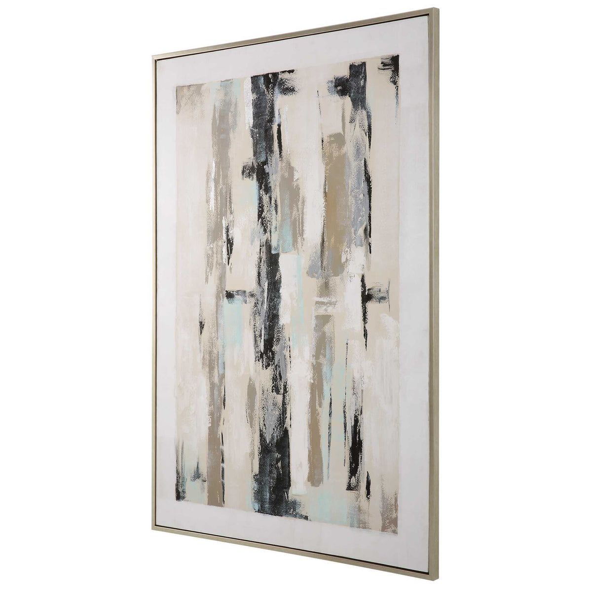 Placidity Hand Painted Abstract Art - Beige by Uttermost - View 4