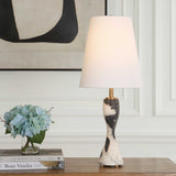 Marcela Panda Marble Buffet Lamp - Black / White by Uttermost - View 2