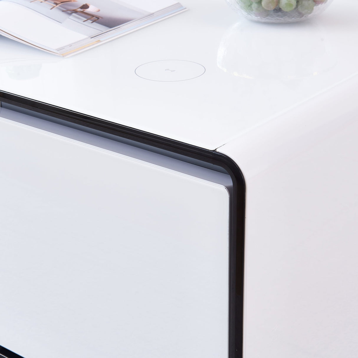 Smart Table Fridge, Multifunctional Coffee Table with Cooler and Frozen - Home Elegance USA