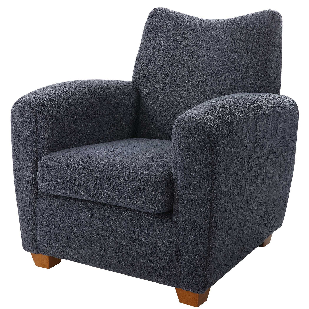 Teddy Slate Accent Chair - Dark Gray by Uttermost - View 5