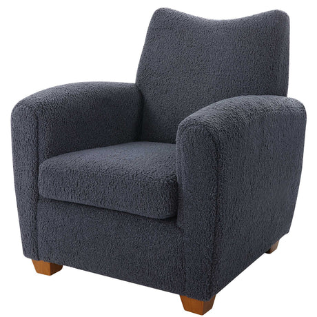 Teddy Slate Accent Chair - Dark Gray by Uttermost - View 5