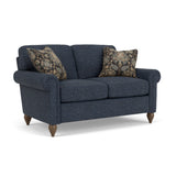 Moxy Fabric Loveseat With Rolled Arms | Flexsteel