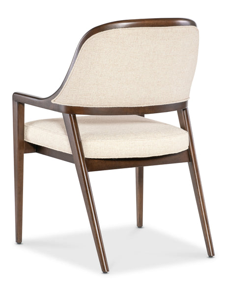 Archives Upholstered Arm Chair - Beige / Dark Brown by Hooker Furniture - View 6
