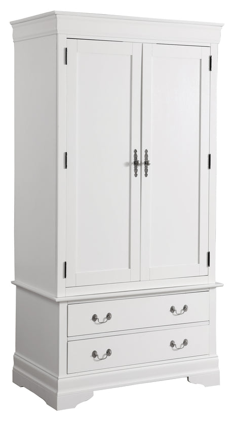 Louis Phillipe G3190-A Armoire , White - sold by Home Elegance USA