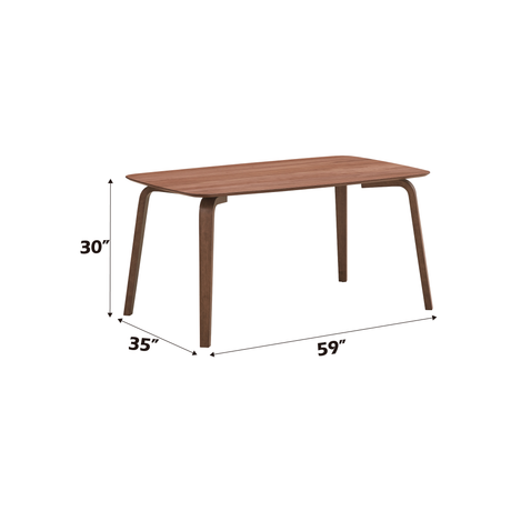 Casson 5Pcs Walnut Finish Dining Room Set - sold by Home Elegance USA