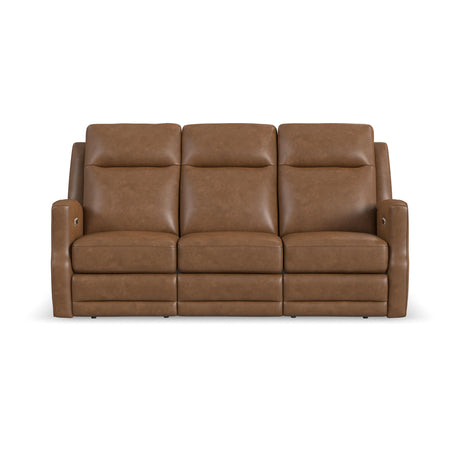 Maxwell Power Reclining Sofa With Power Headrests And Lumbar - Cedar | Flexsteel