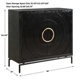 Briseis 2 Door Cabinet - Black by Uttermost - View 14