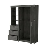 Tempe 3 Drawers Armoire, 3-Tier Shelf, 2-Door - sold by Home Elegance USA