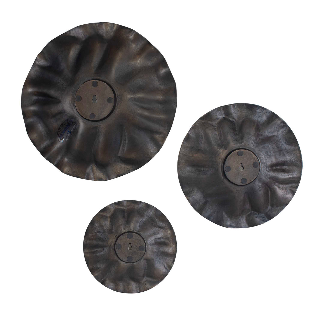 Peonia Outdoor Wall Art (Set of 3) - Bronze by Uttermost - View 4