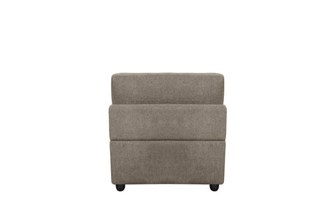 Rylie 5Pcs Brown Linen Modular Sectional Sofa with Toss Pillows - sold by Home Elegance USA