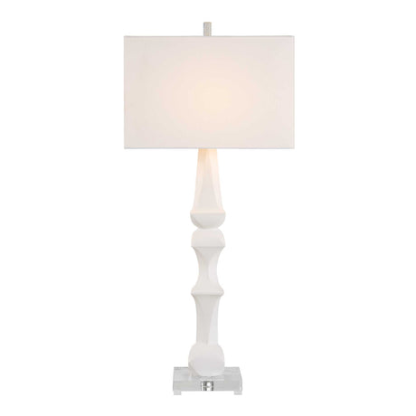 Mayme Table Lamp - White by Uttermost - View 5