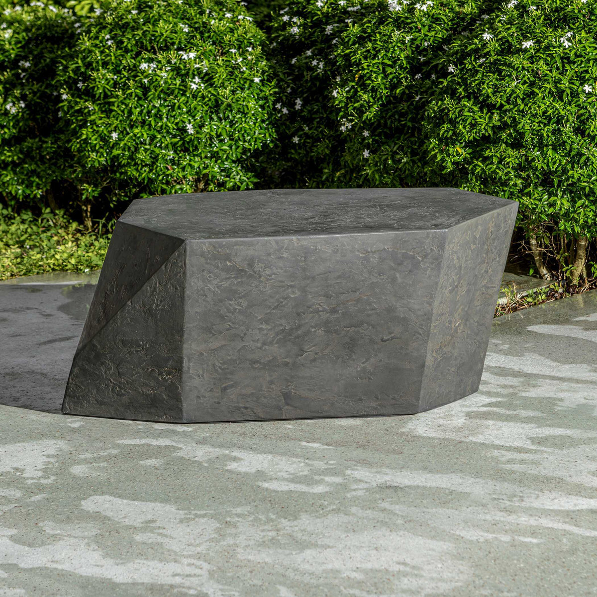 Parra Outdoor Coffee Table Slate - Black by Uttermost - View 8