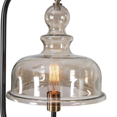 Elieser Industrial Floor Lamp - Light Brown / Black by Uttermost - View 5