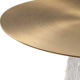 Hollen Stone Accent Table - White by Uttermost - View 4
