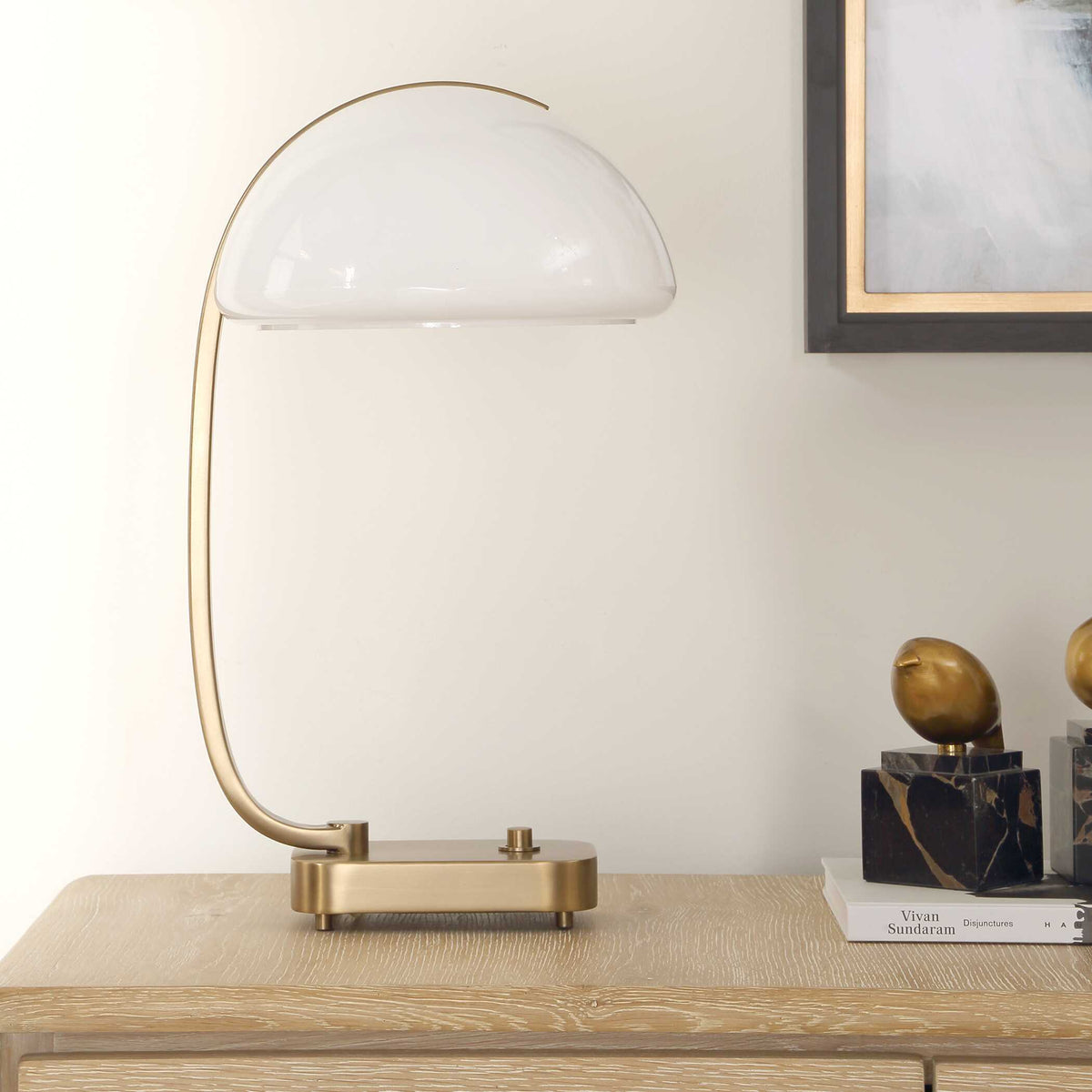 Bend The Rules Desk Lamp Brass - Gold by Uttermost - View 5