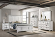 Clelane Wood Bedroom 5 piece Set with Shiplap Panel Queen Bed, Dresser, Mirror, Nightstand, and Chest - sold by Home Elegance USA