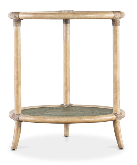 Retreat Raffia Seagrass End Table - Beige by Hooker Furniture - View 1
