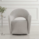 Wander Fabric Swivel Chair - Gray by Uttermost - View 2