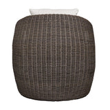 Tropic Outdoor Lounge Chair - Dark Brown / White by Uttermost - View 6