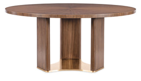 Eleana Round Dining Table Medium Wood - Dark Brown by Hooker Furniture - View 1