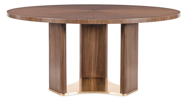 Eleana Round Dining Table Medium Wood - Dark Brown by Hooker Furniture - View 1