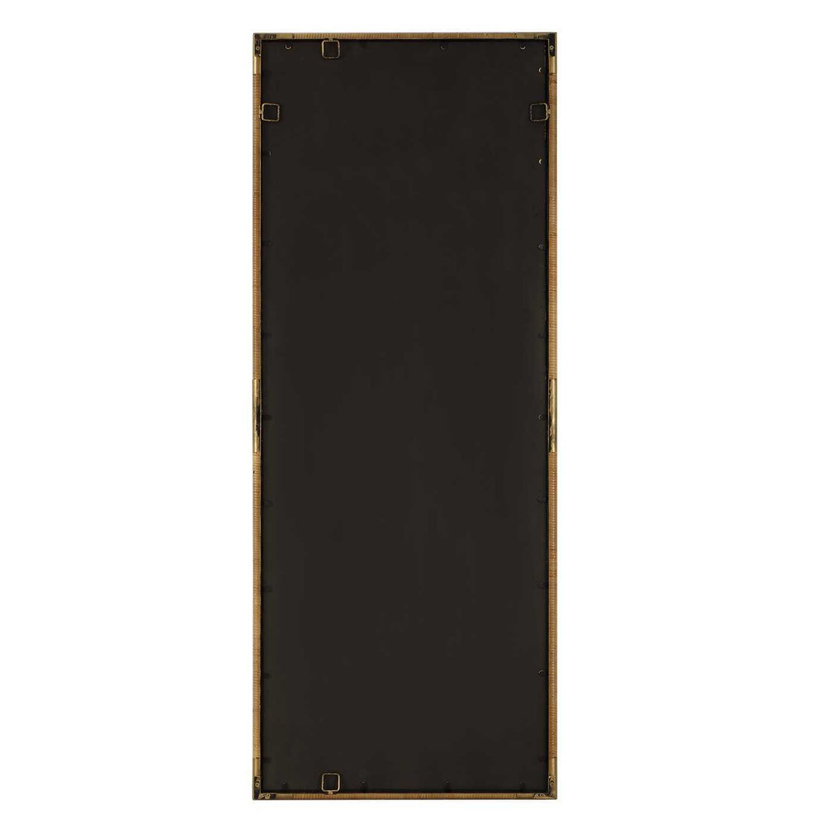 Kampar Full Length Rattan Tall Mirror - Gold by Uttermost - View 6
