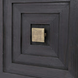 Aiken 2 Door Cabinet Dark Walnut - Black / Light Brown by Uttermost - View 9