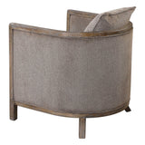 Viaggio Chenille Accent Chair Gray - Light Brown by Uttermost - View 5