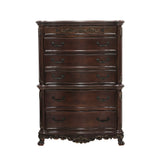 Cherry Finish Formal Bedroom Furniture 1pc Chest of 6x Drawers Traditional Design Wooden Elegant Furniture