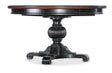 Charleston Round Pedestal Dining Table With 1-20" leaf - Dark Brown / Black by Hooker Furniture - View 1