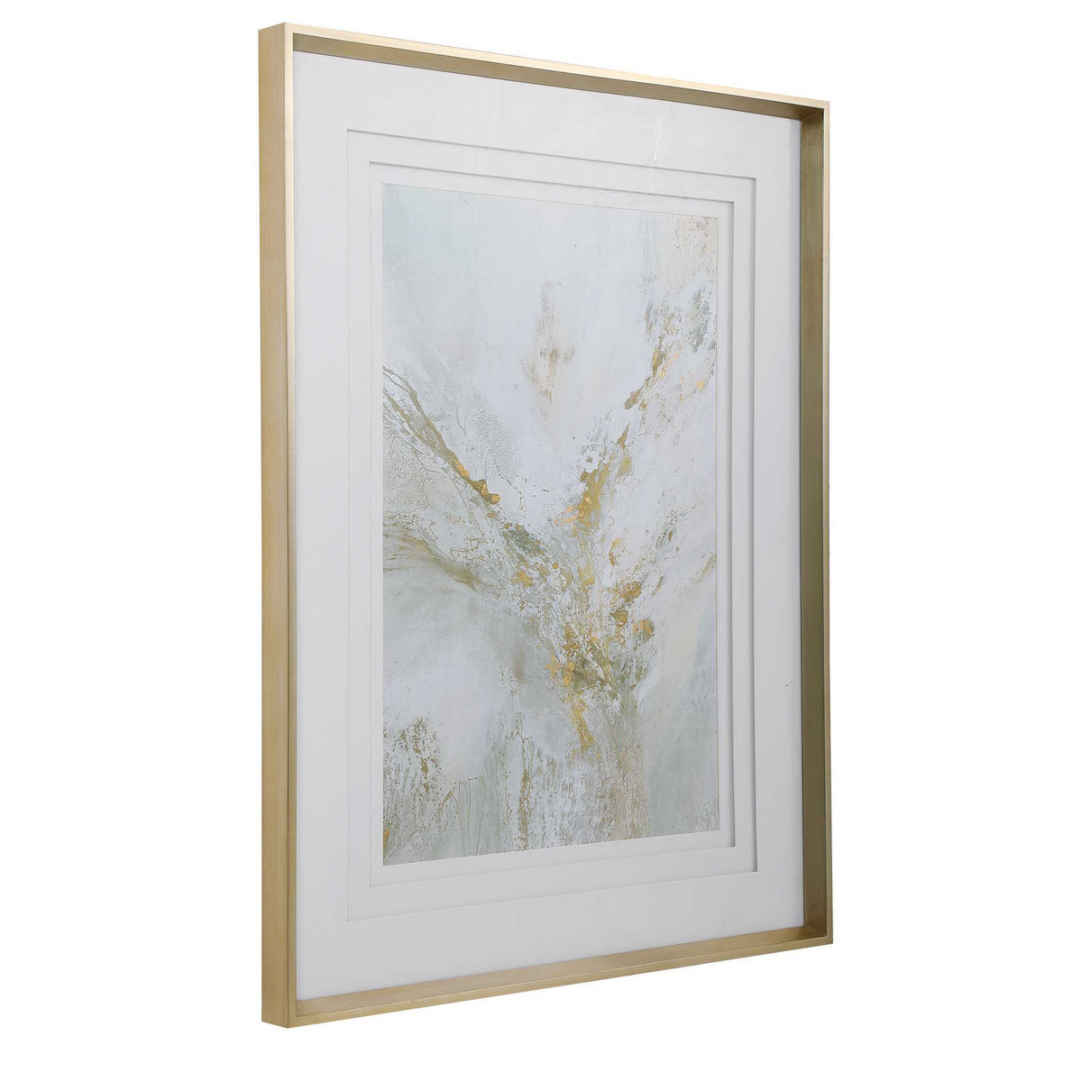 Ethos Framed Abstract Print - Gold by Uttermost - View 4