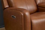 Alister Power Gliding Loveseat With Console, Power Headrests & Lumbar - Sedona | Flexsteel