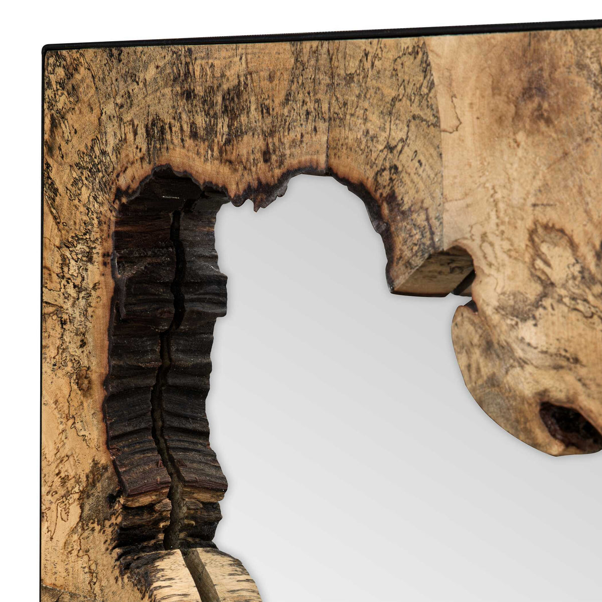 Abraham Wood Mirror Woodtone - Light Brown by Uttermost - View 4