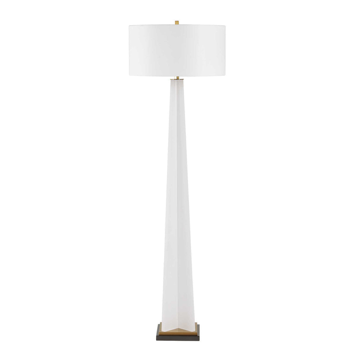 Rosin Floor Lamp - White by Uttermost - View 8
