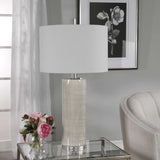 Zesiro Modern Table Lamp - Silver / White by Uttermost - View 3
