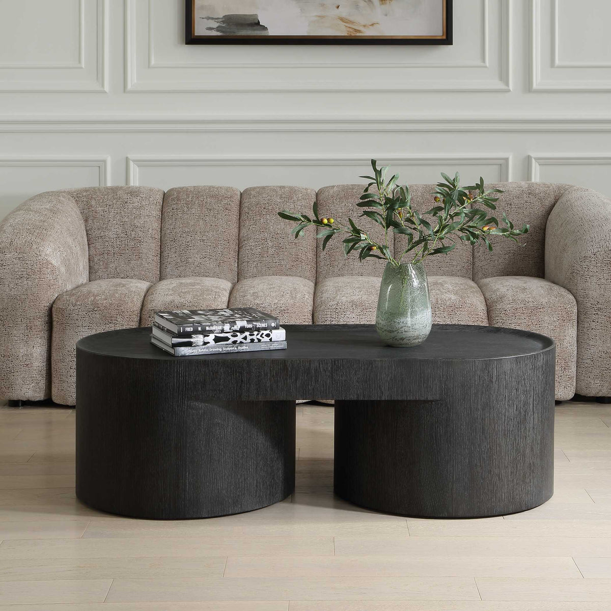 Isbell Coffee Table - Black by Uttermost - View 2