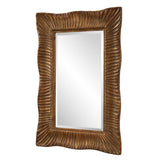 Emerson Scalloped Antique Gold Mirror by Uttermost - View 5