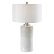 Georgios Cylinder Table Lamp - White by Uttermost - View 1