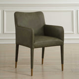 Conifer Pine Dining Armchair - Dark Green by Uttermost - View 3