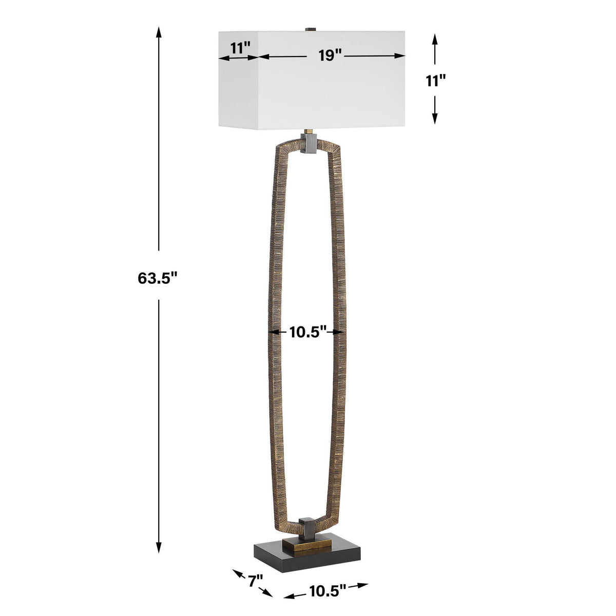 Relic Floor Lamp - Gold by Uttermost - View 10