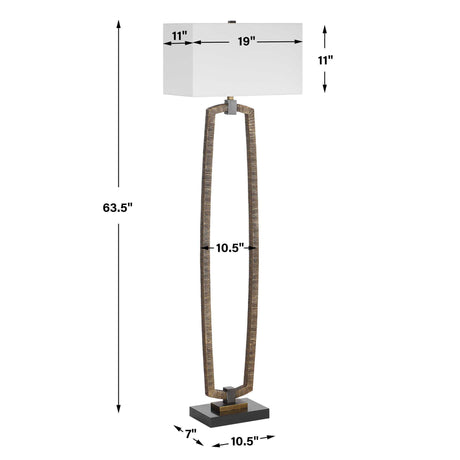 Relic Floor Lamp - Gold by Uttermost - View 10