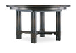 Retreat Pole Rattan Round Dining Table With 1-20" Leaf - Dark Brown / Black by Hooker Furniture - View 1
